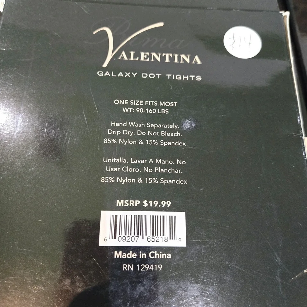 Valentina Sexy Mesh Stocking Net Galaxy Dot Tights Black 10 Packs #71074 New